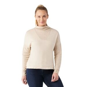 NWT Smartwool Women's Beige Thermal Merino Wool Rib Top XL